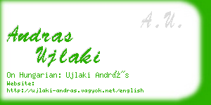 andras ujlaki business card
